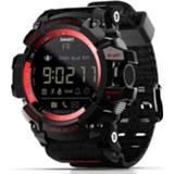 👉 Smartwatch rood active Lokmat MK16 LCD-scherm 50m waterdicht smartwatch, ondersteuningsinformatieherinnering / externe camera loopbewegingsmonitor (rood)