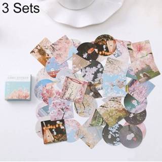 👉 Stickeralbum active 3 Sets Cartoon Serie Sticker Album Schroot Stempel Briefpapier Schoolbenodigdheden (Sakura's liefdesbrief)