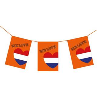 👉 Slinger XL vlaggenlijn 10 m - oranje we love<3