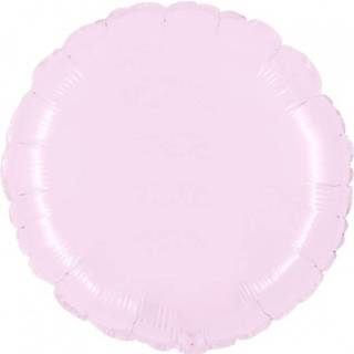 👉 Folieballon Rond 46 cm - Poeder Roze