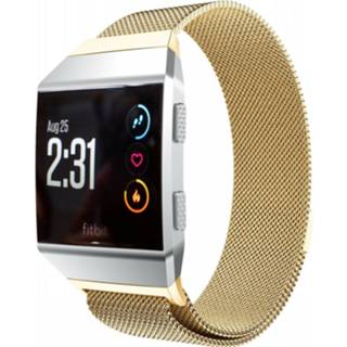 Milanese band goud Strap-it® Fitbit Ionic (goud) 7424913722799