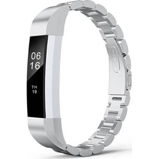 Stalen band zilver Strap-it® Fitbit Alta / HR bandje (zilver) 7424909747706