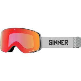 👉 Skibril grijs rode active OLYMPIA + - MAT LICHTGRIJS SINTRAST® LENS kopen? | SINNER 8715999196321