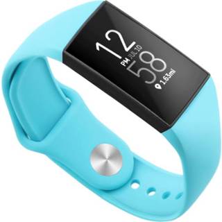 👉 Sportband blauw Strap-it® Fitbit Charge 3 sport bandje (blue sea) 9507812415363