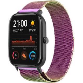 👉 Milanese band Strap-it® Xiaomi Amazfit GTS (regenboog) 7424924157108