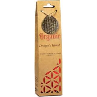 👉 Wierookkegel Organic Goodness Dragon's Blood Wierookkegels + Houder (12 pakjes van 72 gram) 8903833901181