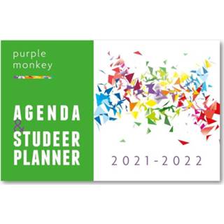 👉 Agenda purper Purple Monkey en Studeerplanner: 2021-2022. John Cliteur, Hardcover 9789081920360