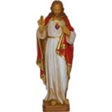 👉 Active Polystone Jezus beeldje heilig hart van 25 cm