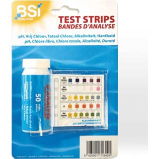 👉 Zwembad 50x BSi Test strips voor zwembaden - waterkwaliteit controle 8720276160810