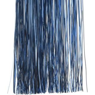 👉 Kerstversiering blauwe kunststof blauw 3x folie slierten 50 cm 8720276638845