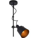 👉 Zwart metaal Lucide QUINNY Plafonspot E27/40W H50cm 5411212740786