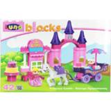 👉 Kunststof roze Luna Blokkenset Prinsessenkasteel 42-delig 5205698435751