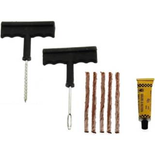 Bandenreparatieset Hofftech Easy Seal / Proppenset Tubeless Voor Auto, Motor, Scooter, Etc. (8 Delig)