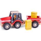 👉 Rood hout New Classic Toys Tractor Little Driver 24 Cm 4-delig 8718446119430