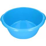 👉 Afwasbak blauw kunststof Ronde afwasteil / 15 liter - camping handwas 8719538128927