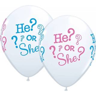 👉 Ballon multikleur Geboorte geslacht ballonnen 25 stuks 8719538120365