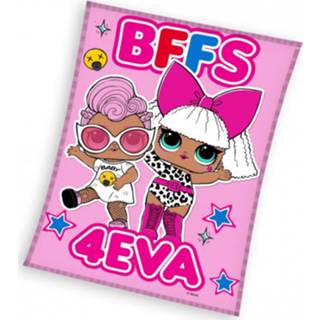 👉 Roze fleece One Size meisjes L.O.L. Surprise fleecedeken BFF 110 x 140 cm 5902689445484