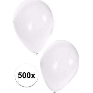 👉 Ballon wit kunststof active 500 Party ballonnen