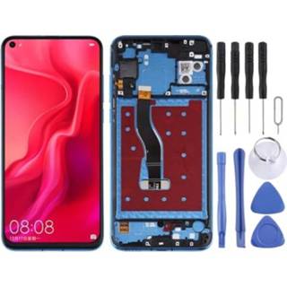 👉 Digitizer blauw active Lcd-scherm en volledige montage met frame voor Huawei Nova 4 (blauw)