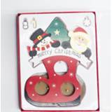 👉 Snowboots rood hout groot active 2 Doos Kerst Geschilderde Desktop Decoratie Kleine Ornamenten Geschenken, Maat: (Rood)