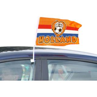 👉 Auto vlag active oranje Holland autovlag 30 x 45 cm