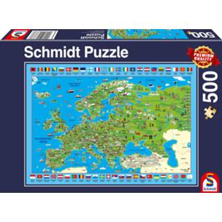👉 Puzzel landkaarten active Ontdek Europa! 500 stukjes - 4001504583736