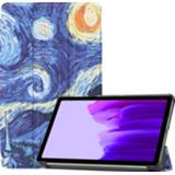 👉 Sterrenhemel active Samsung Galaxy Tab A7 Lite (2021) hoes - Tri-Fold Book Case 8719793130765