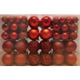 👉 Kerstbal kunststof active rode 100x kerstballen 3/4/6 cm