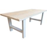 👉 Eettafel hout bruin Wood4you - Seattle blanco vuren 150Lx78Hx90D cm 7445911857801