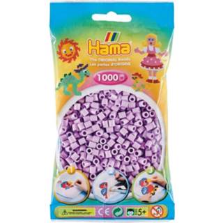 👉 Strijkkraal lila pastel active Hama Strijkkralen 1000 Stuks