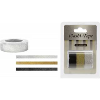 👉 Hobby tape met glitters 3 stuks