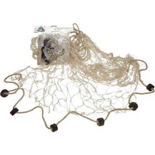 👉 Visnet Decoratie met kurken in neutrale kleur 200 x 150 cm - Naturel 8718758181361
