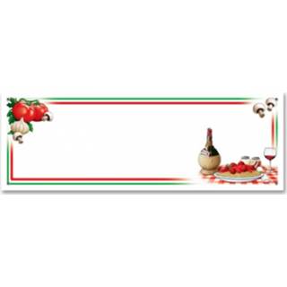 👉 Banner multikleur Italie thema feest 152 x 53 cm 8718758702122