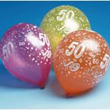 👉 Ballon multikleur 5x stuks gekleurde 50 jaar verjaardag ballonnen - Feestartikelen en 8718758215660