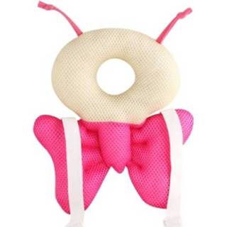 👉 Beschermer roze active baby's peuters Baby hoofd rug veiligheid pad kussen peuter harnas hoofddeksels (roze)
