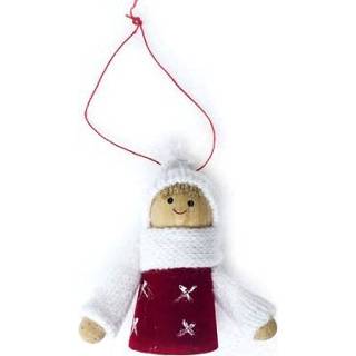 👉 Kerstboom rood wit pluche active 2 STKS Mini Doll Ornament, Specificatie: Red White Hat