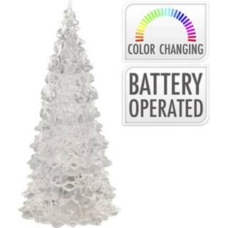 👉 Kerst boom acryl active Kerstboom van met LED licht 12 cm