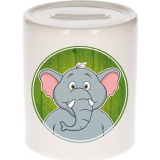 👉 Dieren spaarpot keramiek multikleur Vrolijke olifant 9 cm - olifanten spaarpotten voor 8719538351967