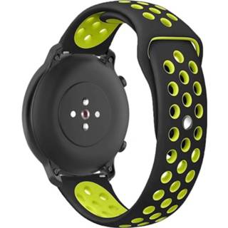 👉 Sport band zwart geel Strap-it® Garmin Vivoactive 4 - 45mm zwart/geel 9503854947473