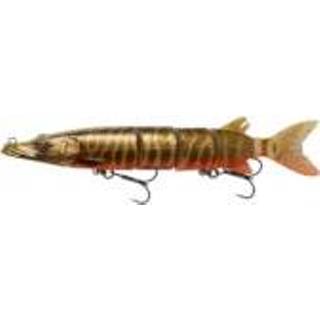👉 Rood kunstaas roofvis hardbait Savage Gear 3D Hard Pike - Plug Red Belly 26cm 130g 5706301697707