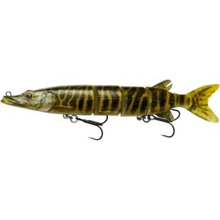 👉 Bruin roofvis kunstaas hardbait Savage Gear 3D Hard Pike - Plug Striped 26cm 130g 5706301697684