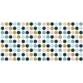 👉 Muursticker roze geel vinyl junior RoomMates Dots roze/geel 180 delig 34878277301