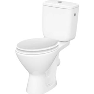 👉 Duoblok wit keramiek spoel vito staand toilet standaard Allibert 75x64,5 cm PK 3588560387467