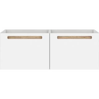 👉 Wit Mat MDF vision Wastafelonderbouw Allibert 120x46,2x46 cm 3588560388068