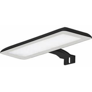 👉 Spiegellamp a++ zwart staalgrijs LED Nikita, zwart/staalgrijs