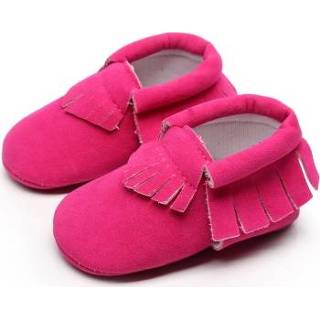 👉 Moccasins rood PU rose active baby's Pasgeboren baby suède mocassins zachte schoenen franje zolen eerste wandelaar, lengte: 10,5 (rose rood)