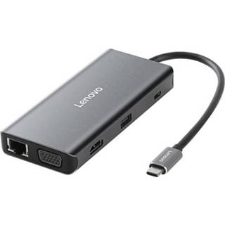 👉 Netwerkkabel active Lenovo LX0801 Pro Type-C / USB-C Interface-converter Dockingstation