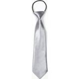 👉 Rubberen band zilver active kinderen 10 stuks effen kleur casual luie stropdas voor (zilver)