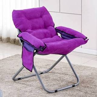 👉 Sofa violet active Creatieve Luie Opklapbare Woonkamer Enkele Fauteuil Tatami Lounge Chair (Violet)