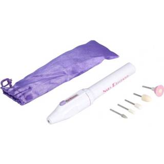 👉 Elektrische nagelvijl Boorkit Tips Manicure Teennagel Pedicure Salon Penvorm Manicureset Nagelboor Buffers Pedicure-tool met 5 bits